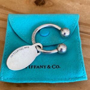 🎉AUTHENTIC TIFFANY STERLING SILVER KEY CHAIN WITH TAG‼️